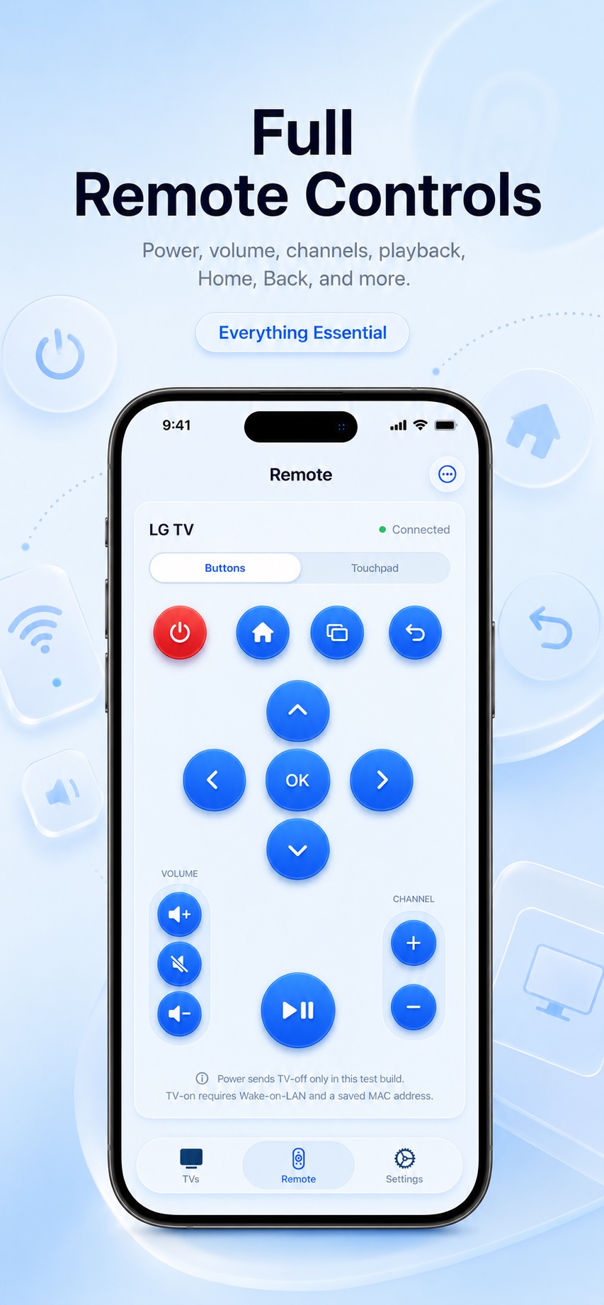 GuruRemote button controls